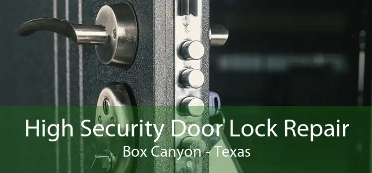 High Security Door Lock Repair Box Canyon - Texas