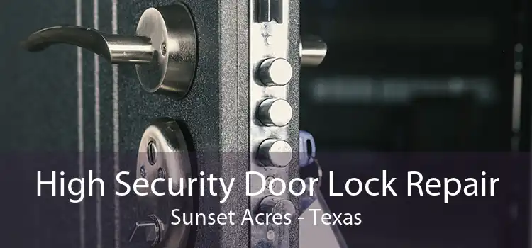 High Security Door Lock Repair Sunset Acres - Texas